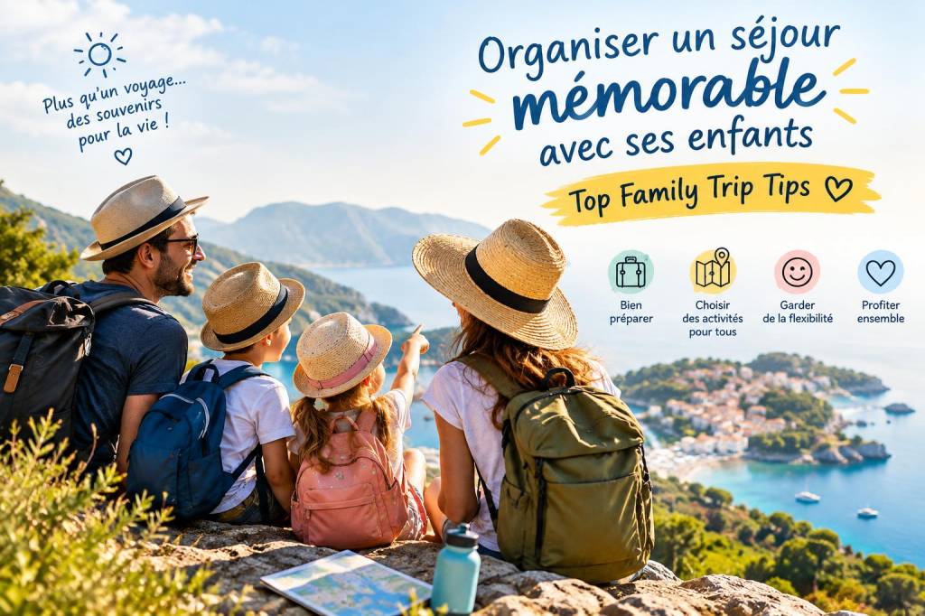 Organiser un séjour mémorable avec ses enfants: top family trip tips