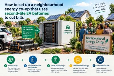 How to set up a neighbourhood energy co-op that uses second‑life ev batteries to cut bills
